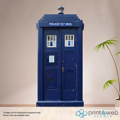 £62.99 • Buy London Police Box Box Wall Sticker Decal Art Mural Bedroom Life Size Dr Who
