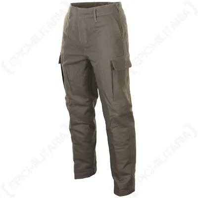 Olive Green Moleskin Thermal Trousers - Winter Lined Padded 100% Cotton • $84.20