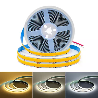 12V 24V LED COB Strip Lights Flexible Tape Lamp Lights Kitchen Home DIY Lighting • $4.44