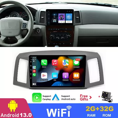 For Jeep Grand Cherokee 2004-2007 Android 13 Carplay Radio Stereo GPS Navi WiFi • $168.80