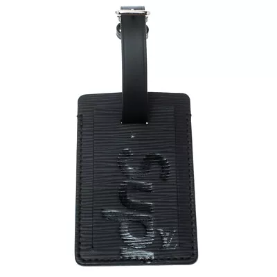 Louis Vuitton Black Epi Leather X Supreme Luggage Tag • $421.05