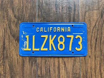 California License Plate Blue Vintage 1980s • $2.25
