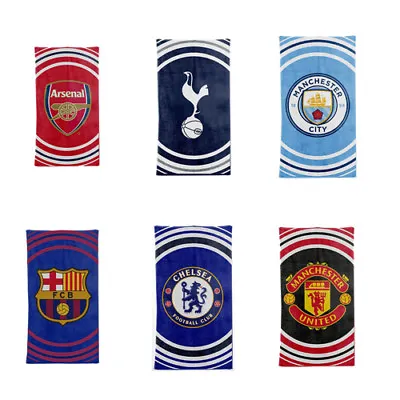 Football Towel - Arsenal Barcelona Tottenham Chelsea Kids Gift Towel Pulse  • £15.99