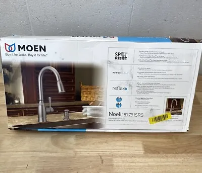 NEW Moen Noell 87791SRS Stainless 1-Handle Pull-Down Kitchen Faucet B90 • $101.15