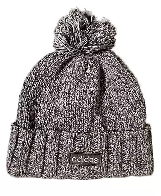 Adidas Recon II Ballie Black Onix Twist Mens Casual Knitted Pom Beanie Hat 15517 • $17.89