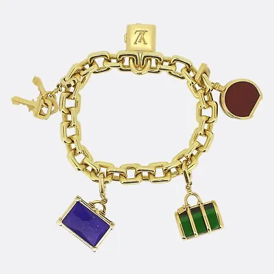 Louis Vuitton Travel Charm Bracelet - 18ct Yellow Gold • £19500