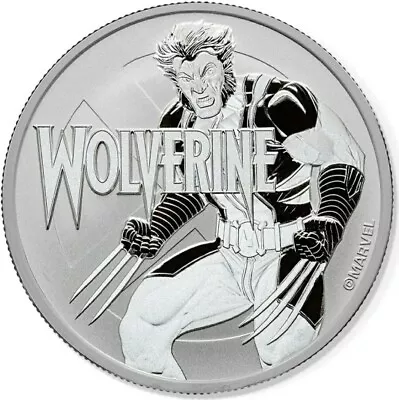 2021 $1 Tuvalu Marvel Comics WOLVERINE 1 Oz Silver BU Coin. • $30