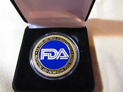 FOOD AND DRUG ADMINISTRATION (FDA) Challenge Coin W/ Presentation Box • $30.25