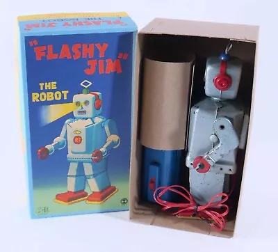 Rare Flashy Jim Battery Remote Robot Circa 1955 Fake Box Japan Working • $650