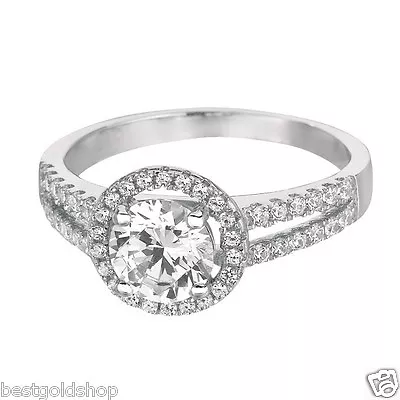 1.90 TCW Brilliant Cut Diamonique CZ Micro-Pave Ring 925 Sterling Silver 6 7 8 • $57.40