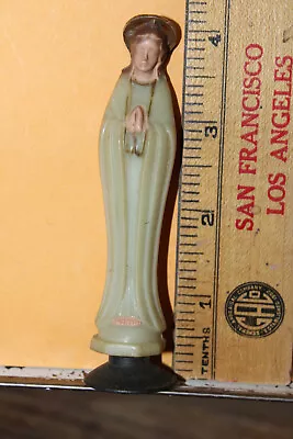 Vintage 1950s Plastic Madonna Virgin Mary Statue Dashboard Suction Cup • $10