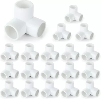 24Pack PVC Elbow Fittings 3/4 Inch 3 Way PVC Pipe Fitting Connectors For SCH... • $29.22