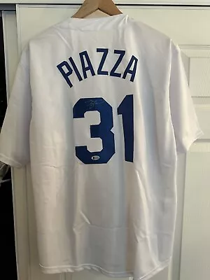 Mike Piazza Autographed Los Angeles Custom Baseball Jersey - BAS COA • $175.99