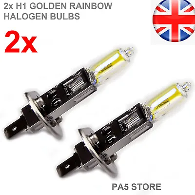 2X H1 100w Golden Rainbow ION Bulbs Halogen SUPER BRIGHT Headlight Foglight Car • $6.05
