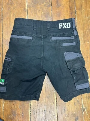 FXD Black Cargo Shorts Tradie Work Shorts Size 28” FAST POST • $35