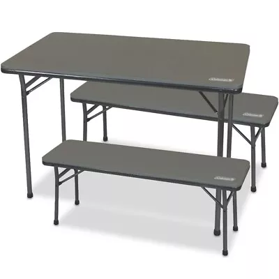 Coleman Pack Away Table & Bench 3 Piece Set • $99