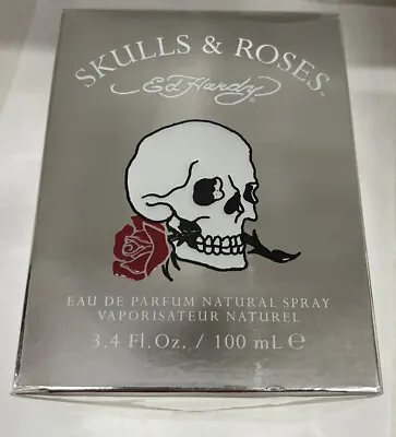 Ed Hardy Skulls And Roses Women Perfume Eau De Parfum Spray 3.4 Oz Sealed Box  • $235