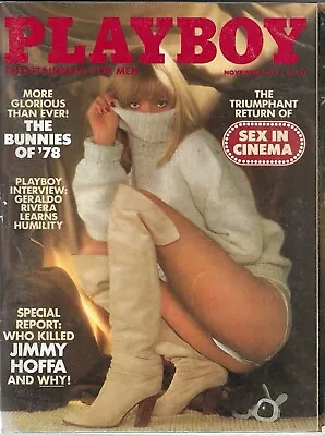 Playboy November 1978 Covergirl & Playmate Monique St Pierre (Nude & Centerfold) • $17.99