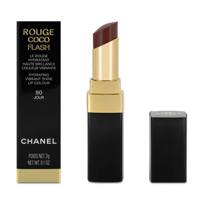 Chanel Rouge Coco Flash Hydrating Vibrant Shine Red Lip Colour 90 Jour Lipstick • £36.50