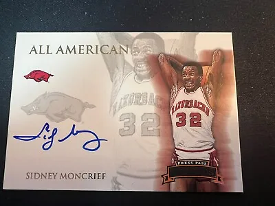 2008 Sidney Moncrief Press Pass Auto GOLD 121 /271 All American HOF Legends • $20