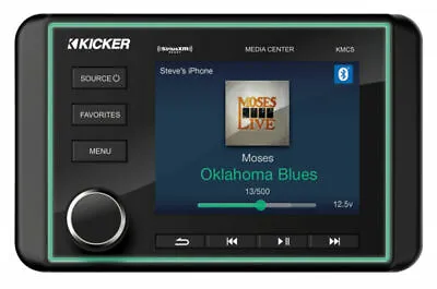 $516.99 • Buy Kicker 46KMC5 Marine Media Center, 240 Watt Gauge Bluetooth Boat Stereo Receiver