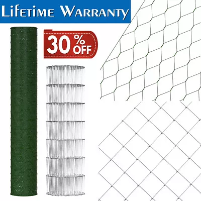 50m Welded Wire Mesh Aviary Fencing Fence Chicken Rabbit Garden Galvanised 25M • £18.85