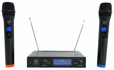 Rockville RWM132V VHF Wireless Dual HandHeld Microphone System/High Sensitivity • $44.95