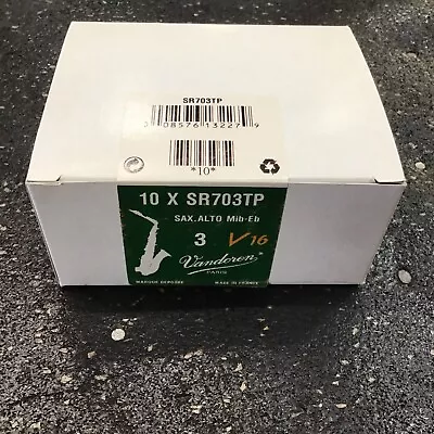 Vandoren 10x SR703TP Strength 3 V16 Alto Sax MiB-Eb Box Of 10 NEW 20 Total • $16