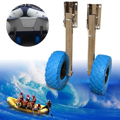£69 • Buy Launching Wheels Inflatable Boat Transom Wheel Fold Dinghy Rear Wheel