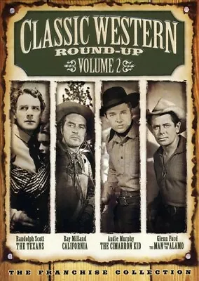 Lot LU Classic Western Round-Up Volume 2 DVD Texans California Cimarron Alamo • $0.99