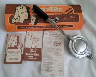 NIB Toas-Tite Grill Sealed Hot Toasted Sandwich Maker 1949 Replica Camping/Home • $39.99