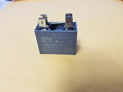 CBB61 (E215893) 8uF +- 5% Run Capacitor 250 V. AC 50/60Hz Max. Temp 70C • $9.95