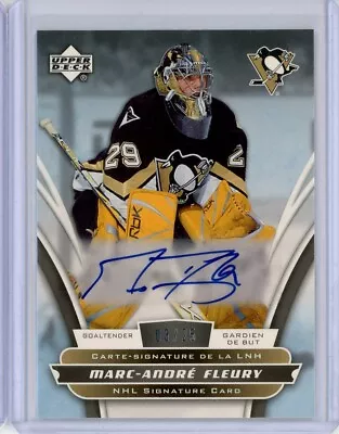 2006-07 McDonald's Upper Deck Autographs #AMF Marc-Andre Fleury AUTO /25 • $217.28