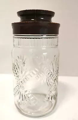 Vintage Anchor Hocking Brown Embossed Jar/Canister  18 • $10