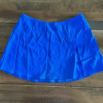 LA BLANCA Blue Swim Cover Up Skirt Womens Sz Medium Swimwear By Rod Beattie • $15