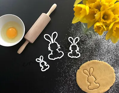 Fancy Bunny Rabbit Cookie Cutter 01 | Cake Decorating | UK Seller • £4.79