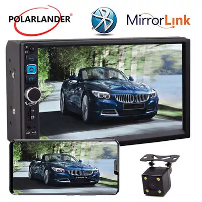 7  2 DIN Touch Screen Car Radio MP5 Bluetooth Stereo Mirror Link  FM/USB 1+16G • $35.09