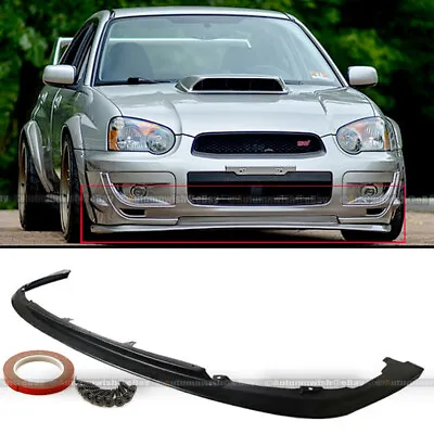 For 04 05 WRX STI Urethane V-Limited Style PU 1PC Front Bumper Chin Lip Body Kit • $65.99