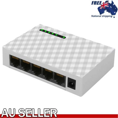 $21.65 • Buy 5 Port 1000Mbps Gigabit Desktop Switch RJ45 LAN Fast Network Ethernet HUB Shunt