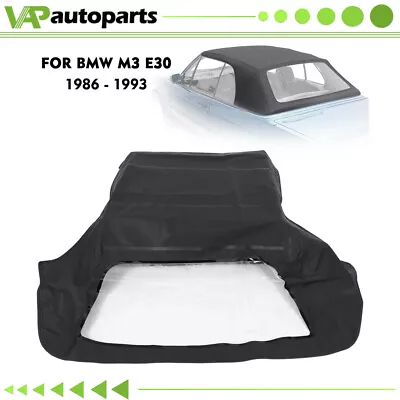 Fit For 1986-1993 Black Twill & Window BMW 3-Series E30 Convertible Soft Top • $111.59