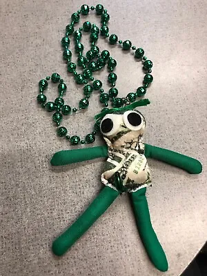 New Orleans Handmade Voodoo Doll Mardi Gras Necklace Money New Authentic • $7.49