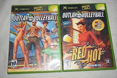 Outlaw Volleyball + Red Hot (Microsoft Xbox) Complete Set Lot Both  • $15.99
