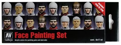 VAL70119 - AV Vallejo Model Color Set - Faces Painting Set (x8) • £21.50