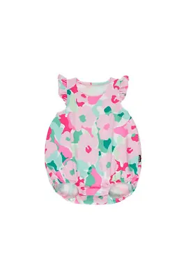 Bonds Baby Sleeveless Frill Stretchies Bubblesuit Sizes 0 2 Colour Pink Army • $12.99