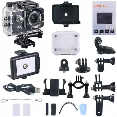 SJ9000 Wifi 1080P 4K Ultra HD Sport Action Camera DVR DV Waterproof Camcorder US • $26.53