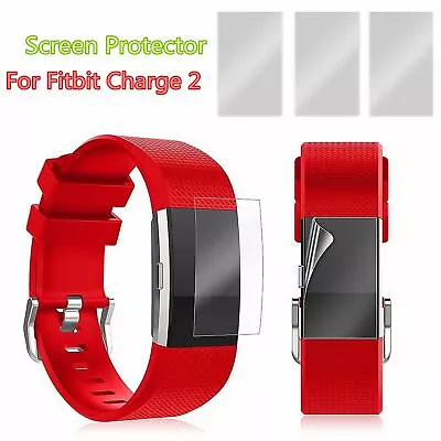 3 Anti-Scratch Waterproof Screen Protector Frosted Film Guard Fitbit Charge 2 • $19.99