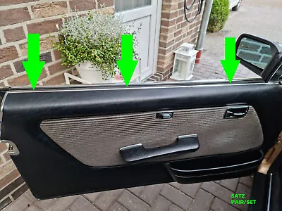 Set Sealing Rail Doors Front Inside Suitable For Mercedes W123 C123 CE CD Coupe • $180.80