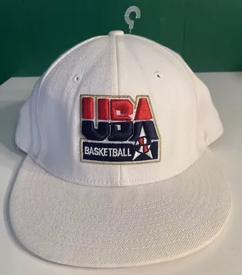 NIKE USA Basketball Dream Team Hat Cap - MCMXCII White 7 1/8 • $20.66