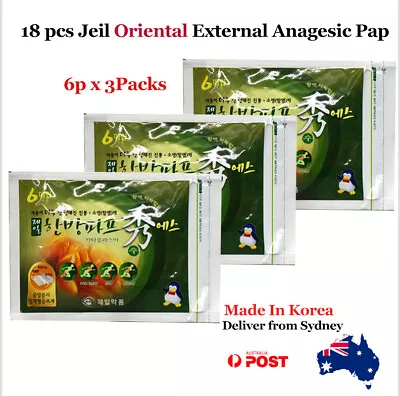$24.50 • Buy 18Pcs Pain Relief Patch External Use Analgesic Jeil Pap ORIENTAL Made In Korea 