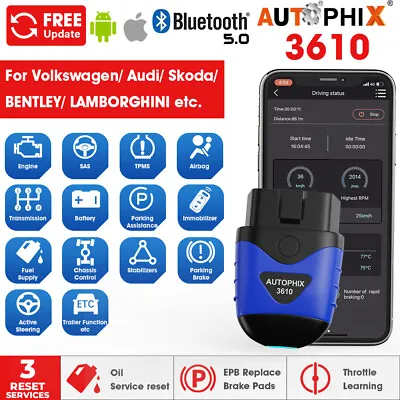 $45.99 • Buy Autophix EOBD OBD2 Code Reader Auto Bluetooth Scanner Tool For VAG Audi VW Cars